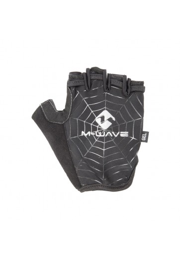 Manusi p/biciclisti M-WAVE SPIDERWEB-GEL HALF