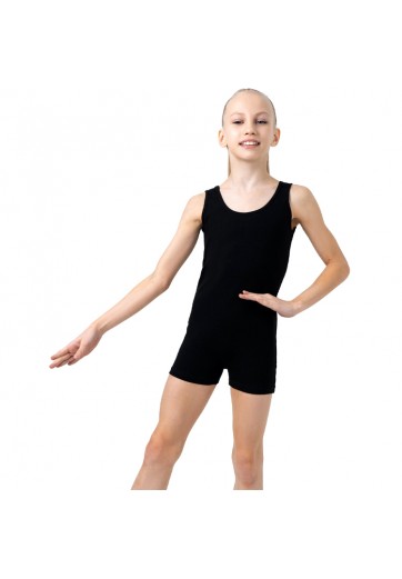 Costum pentru gimnastica cu sorti fara maneci Grace Dance Gymnastics suit
